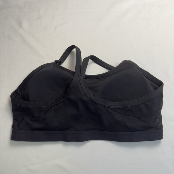 Nike Racerback Wireless Sports Bra Womens 2X Black DN4188-010 - Picture 2 of 6